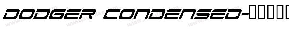 Dodger Condensed字体转换